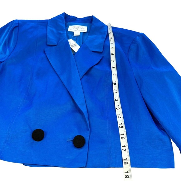 Mare Mare x Anthropologie Blazer Top & Mini Skirt Set Cobalt Blue size L NWT - Picture 8 of 13